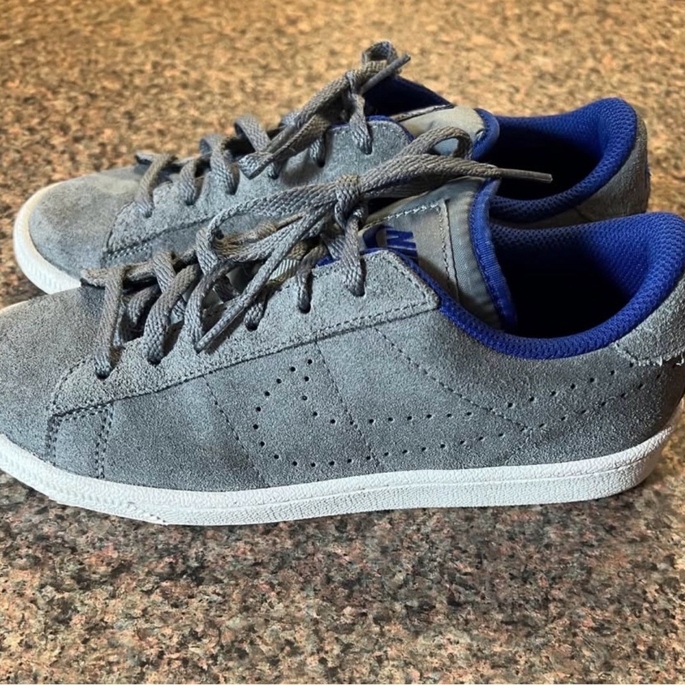 Nike Kids Gray and Blue Sneakers